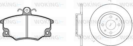 Woking 80463.01 - Спирачен комплект, дискови спирачки vvparts.bg