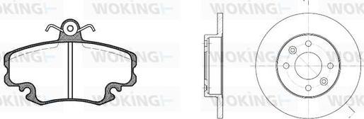 Woking 80413.04 - Спирачен комплект, дискови спирачки vvparts.bg