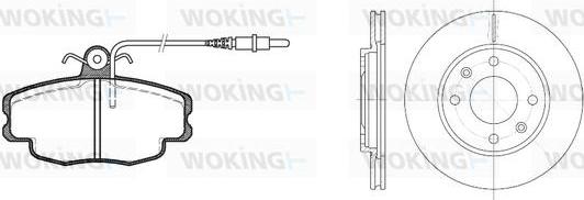 Woking 80413.03 - Спирачен комплект, дискови спирачки vvparts.bg