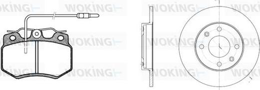 Woking 80703.00 - Спирачен комплект, дискови спирачки vvparts.bg