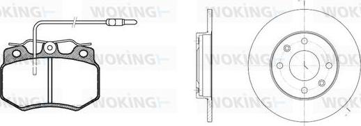 Woking 80703.01 - Спирачен комплект, дискови спирачки vvparts.bg