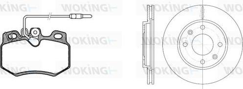 Woking 80703.03 - Спирачен комплект, дискови спирачки vvparts.bg