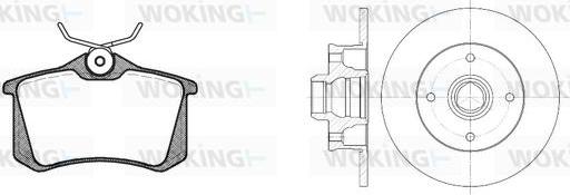 Woking 83633.02 - Спирачен комплект, дискови спирачки vvparts.bg