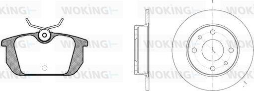 Woking 83313.00 - Спирачен комплект, дискови спирачки vvparts.bg