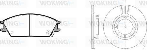 Woking 83243.00 - Спирачен комплект, дискови спирачки vvparts.bg