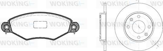 Woking 87433.02 - Спирачен комплект, дискови спирачки vvparts.bg