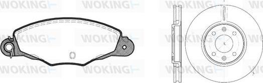 Woking 87593.00 - Спирачен комплект, дискови спирачки vvparts.bg