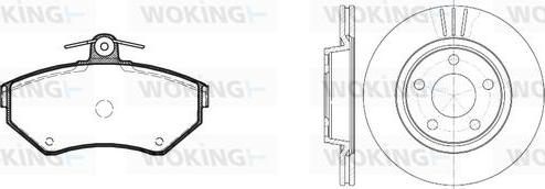 Woking 87313.02 - Спирачен комплект, дискови спирачки vvparts.bg