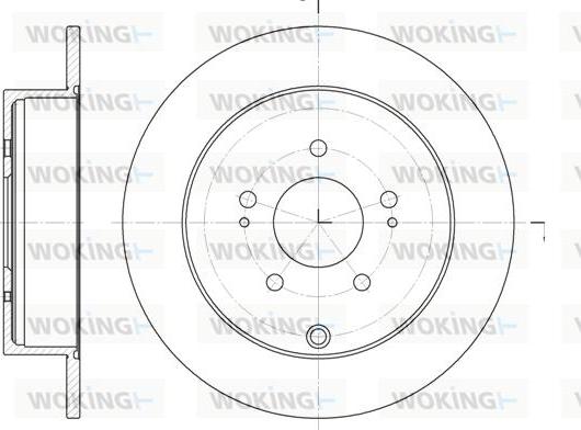 Woking D6997.00 - Спирачен диск vvparts.bg