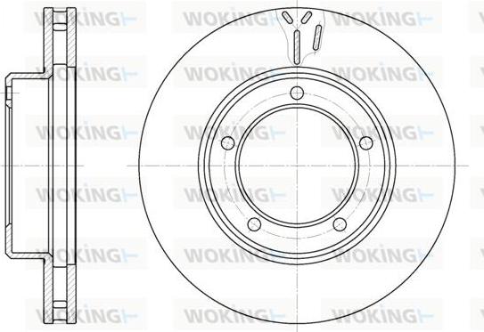 Woking D6945.10 - Спирачен диск vvparts.bg