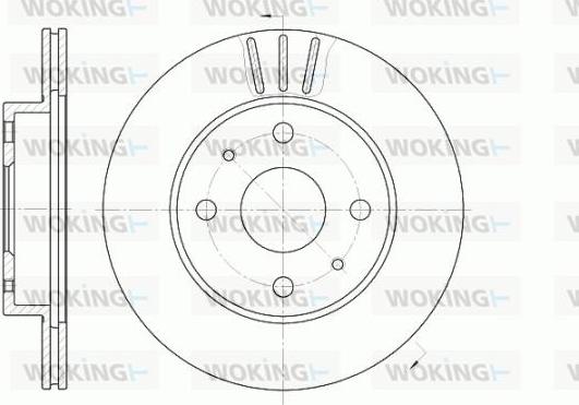 Woking D6954.10 - Спирачен диск vvparts.bg