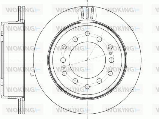 Woking D6956.10 - Спирачен диск vvparts.bg