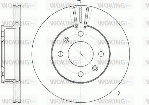 Woking D6958.10 - Спирачен диск vvparts.bg