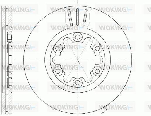 Woking D6957.10 - Спирачен диск vvparts.bg