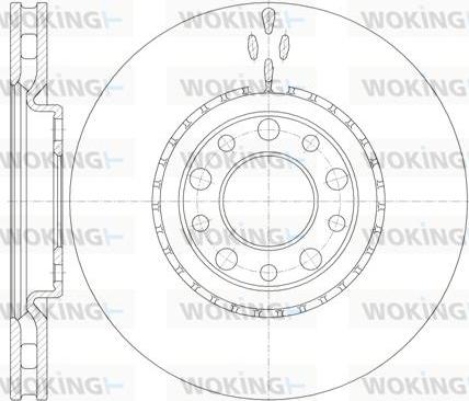 Woking D6964.10 - Спирачен диск vvparts.bg