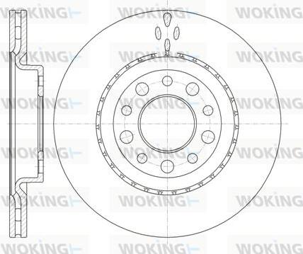 Woking D6966.10 - Спирачен диск vvparts.bg