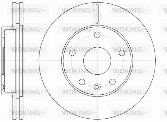 Woking D6960.10 - Спирачен диск vvparts.bg