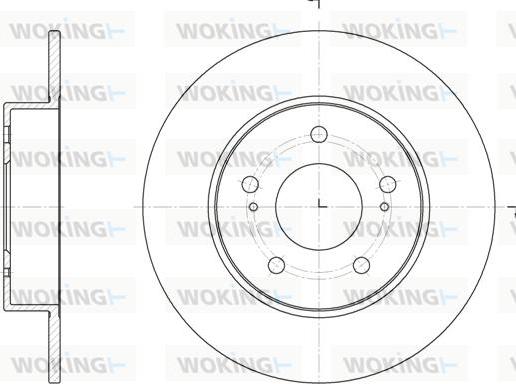 Woking D6909.00 - Спирачен диск vvparts.bg