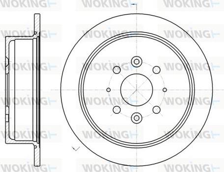 Woking D6905.00 - Спирачен диск vvparts.bg