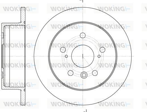 Woking D6908.00 - Спирачен диск vvparts.bg