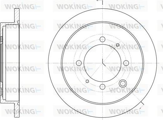 Woking D6907.00 - Спирачен диск vvparts.bg