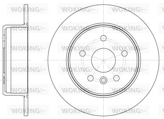 Woking D6914.00 - Спирачен диск vvparts.bg