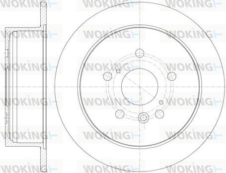 Woking D6911.00 - Спирачен диск vvparts.bg