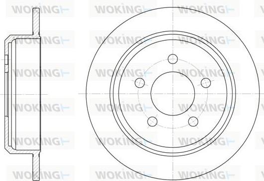 Woking D6913.00 - Спирачен диск vvparts.bg