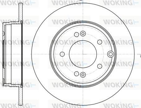 Woking D6989.00 - Спирачен диск vvparts.bg