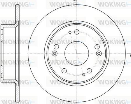 Woking D6984.00 - Спирачен диск vvparts.bg