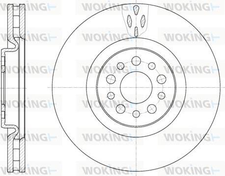 Woking D6980.10 - Спирачен диск vvparts.bg