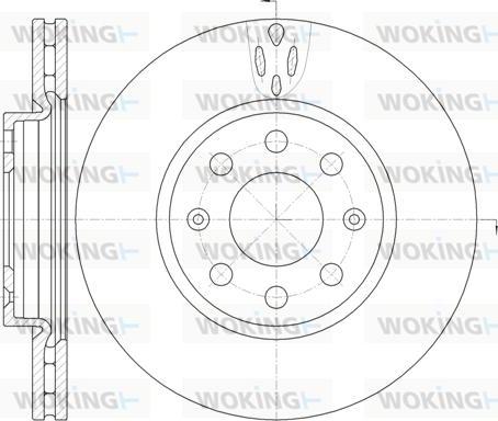 Woking D6981.10 - Спирачен диск vvparts.bg