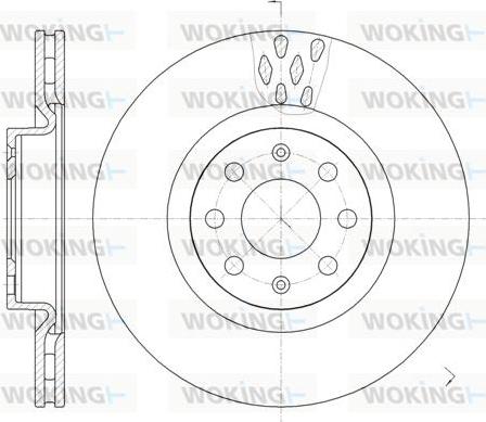 Woking D6982.10 - Спирачен диск vvparts.bg