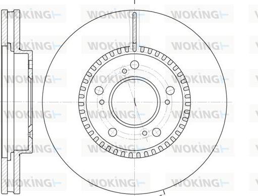 Woking D6938.10 - Спирачен диск vvparts.bg