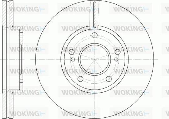 Woking D6937.10 - Спирачен диск vvparts.bg