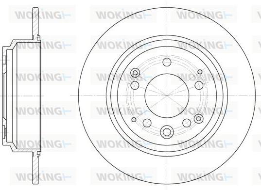 Woking D6922.00 - Спирачен диск vvparts.bg