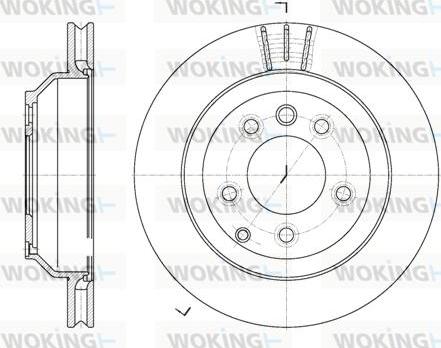 Woking D6971.10 - Спирачен диск vvparts.bg