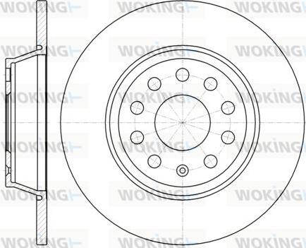 Woking D6973.00 - Спирачен диск vvparts.bg