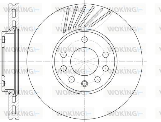 Woking D6494.10 - Спирачен диск vvparts.bg