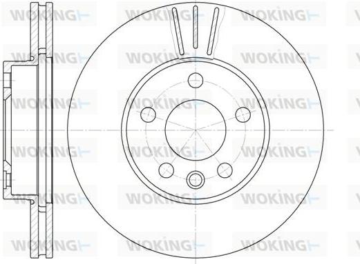 Woking D6496.10 - Спирачен диск vvparts.bg