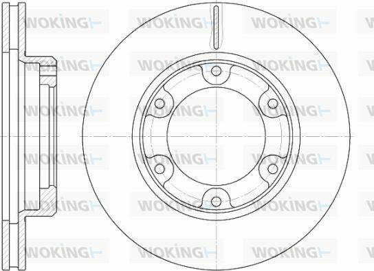 Woking D6491.10 - Спирачен диск vvparts.bg