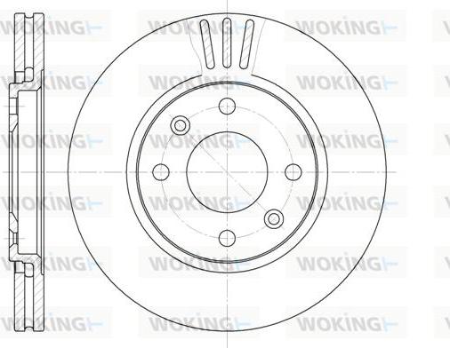 Woking D6449.10 - Спирачен диск vvparts.bg