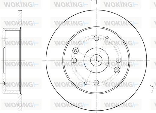 Woking D6448.00 - Спирачен диск vvparts.bg