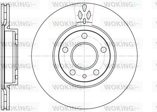 Woking D6442.10 - Спирачен диск vvparts.bg