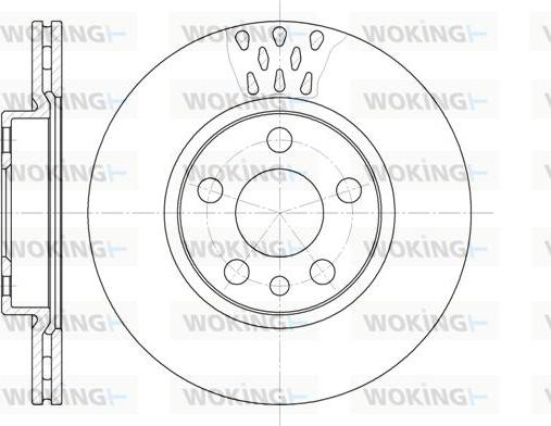 Woking D6442.11 - Спирачен диск vvparts.bg