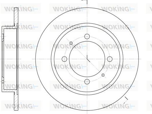 Woking D6447.00 - Спирачен диск vvparts.bg