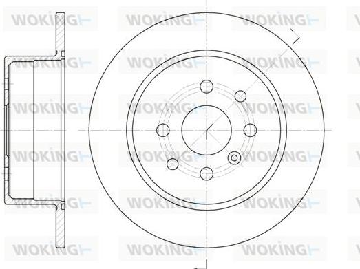 Woking D6454.00 - Спирачен диск vvparts.bg