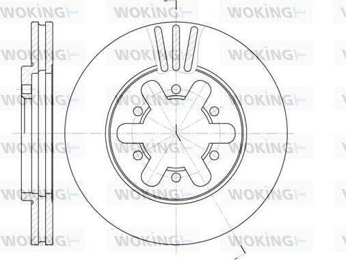 Woking D6450.10 - Спирачен диск vvparts.bg