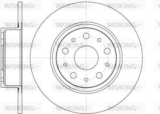 Woking D6457.00 - Спирачен диск vvparts.bg