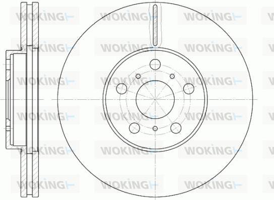 Woking D6465.10 - Спирачен диск vvparts.bg